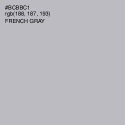 #BCBBC1 - French Gray Color Image
